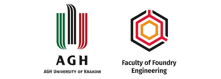 logo AGH and Faculty of Foundry Engeneering